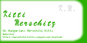 kitti merschitz business card